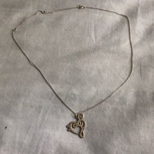 Music Treble and Bass Clef Necklace